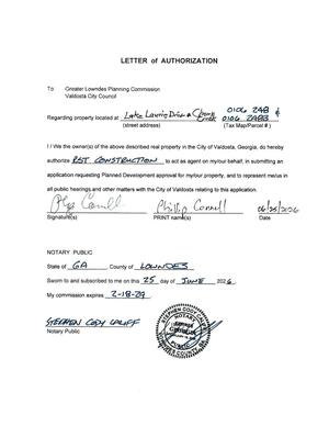 [LETTER of AUTHORIZATION by Phillip Connell]
