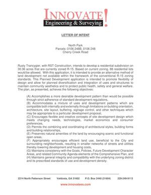 [LETTER OF INTENT]